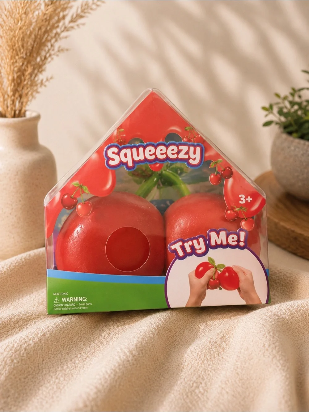Red Cherry Stress Toy Set –